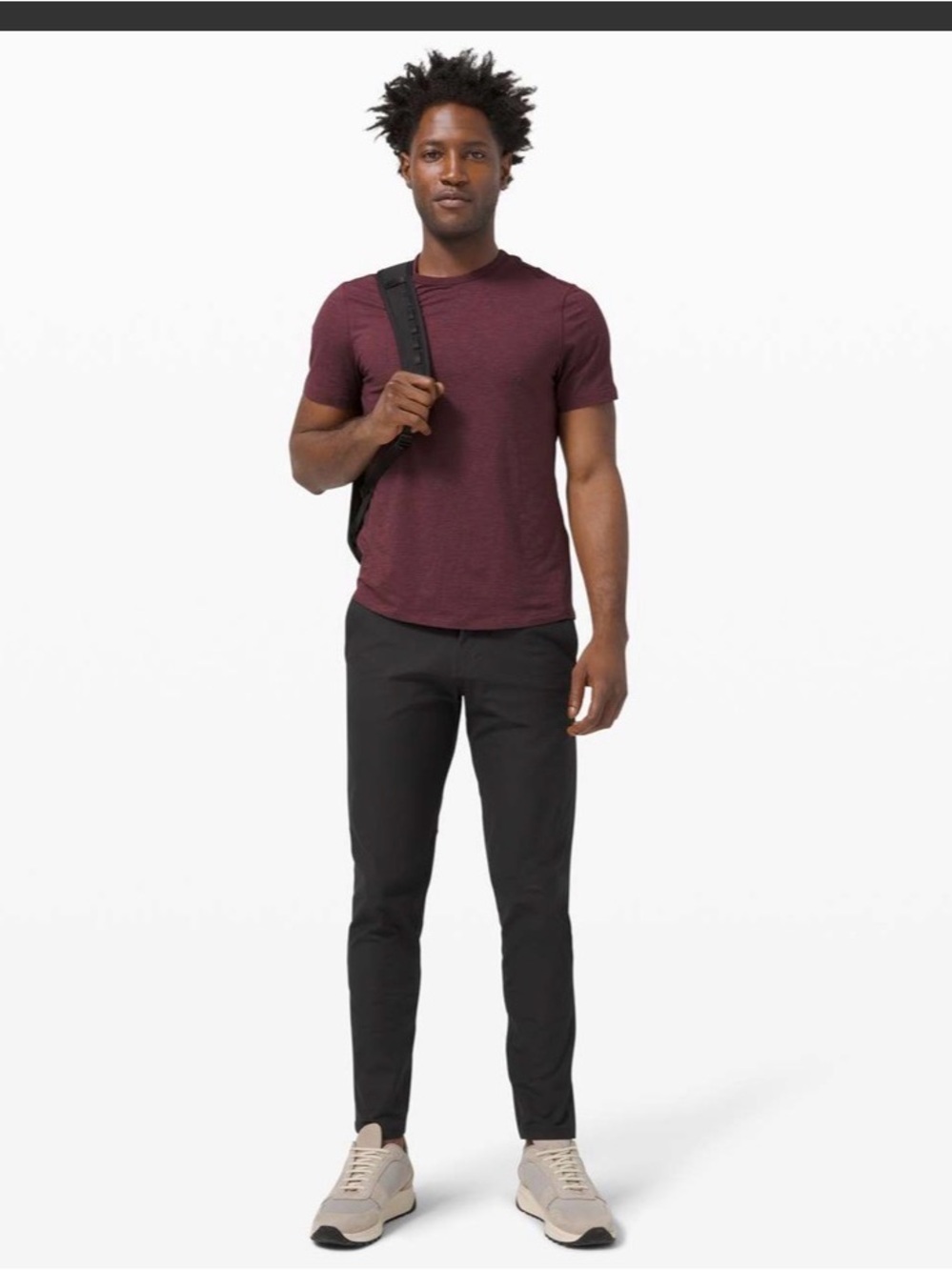 Mens black Lululemon Commission Pant Slim size 32